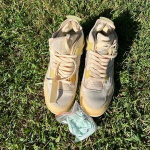 Jordan Women's Sneakers in Cream and Yellow